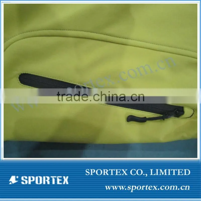 unisex yellow soft shell jacket
