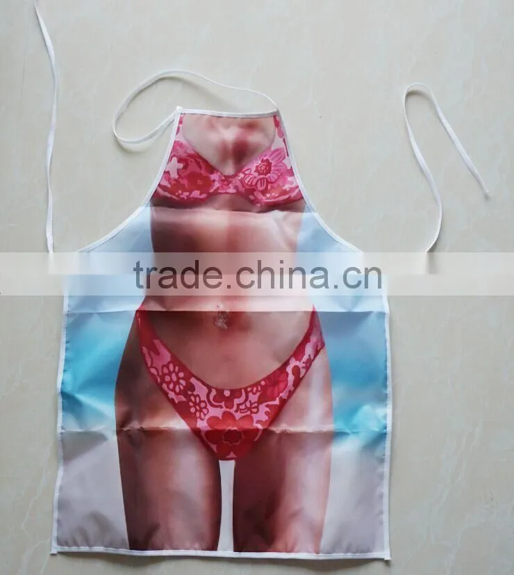 printed polyester apron