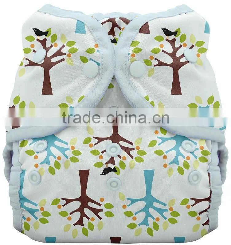 Wrap Baby Diaper Cover Blackbird Tree Clean Nappies