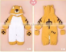 Baby winter climb suit plush animal baby romper