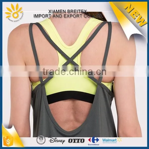 China wholesale new inventions gym yoga lady custom tank top