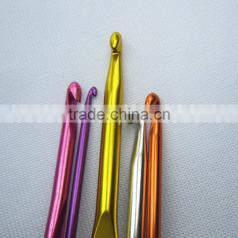 High quality aluminum crochet hook set and iron crochet hook set