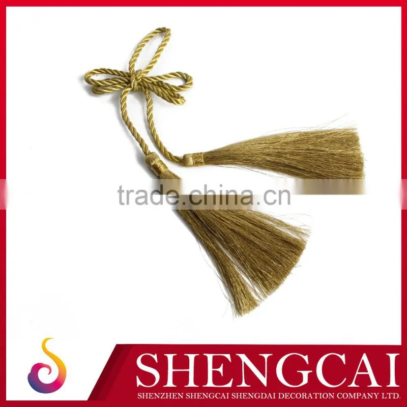 metallic gold tassel