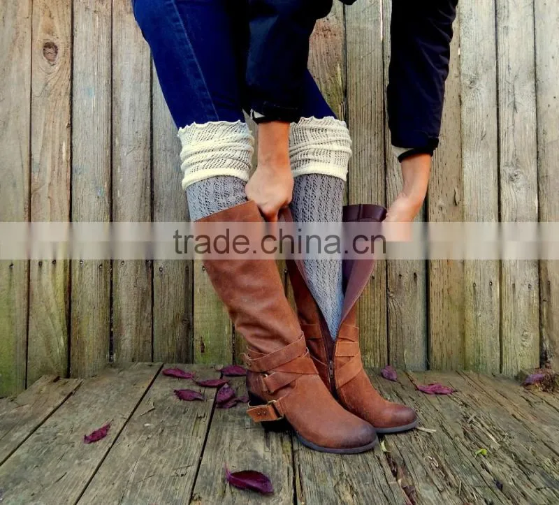 Knit Boot Cuff Cuffs Liner Topper Legwarmer 9 Color Available