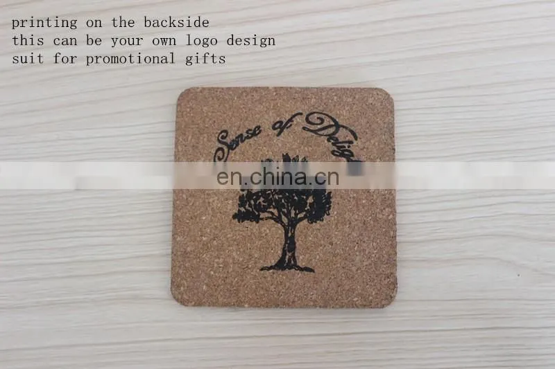 MDF coasters sublimation blank table mats wood tea coasters with custom logo