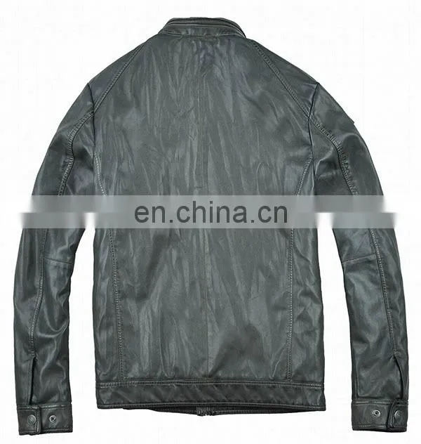 2015 new model designer buffalo leather jacket
