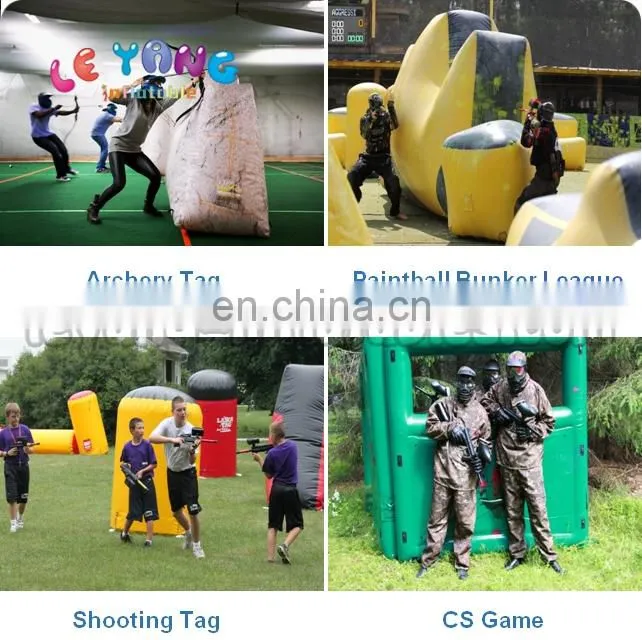 PVC Cylinder Inflatable Archery tag Paitaball Obstacles For Shooting game
