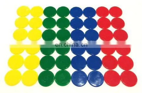 Plastic Chips Game Coin Double Faced Digital Bronzier Bargaining Challenge Coins Plastic Token Coin