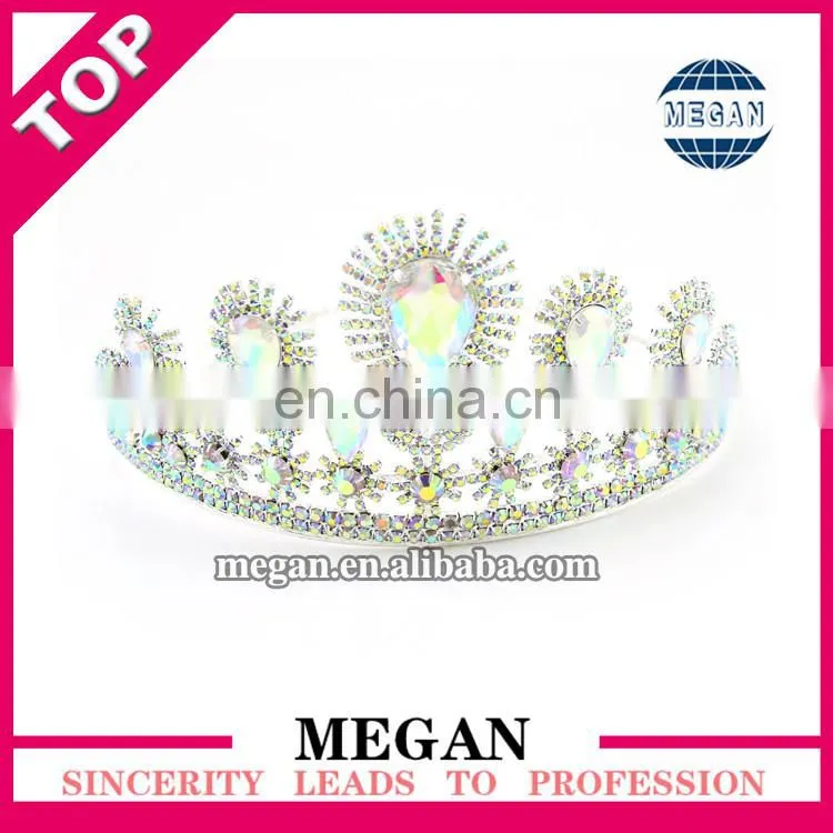 Hair accessories ladies rhinestone princess crown bridal crystal tiara crown