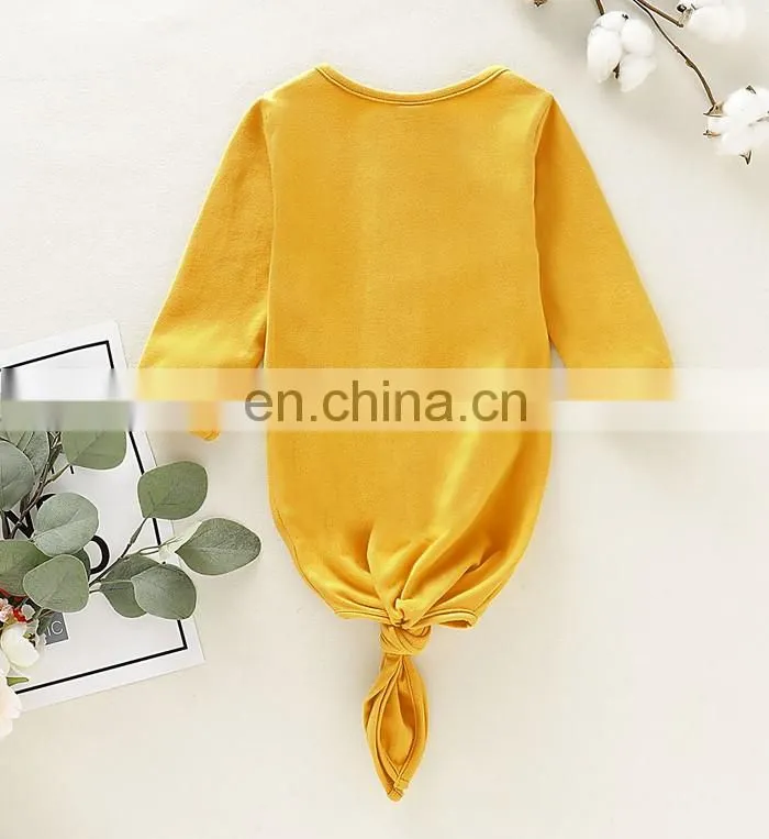 Multi colors cotton newborn baby sleepsack knotted baby sleeping bag