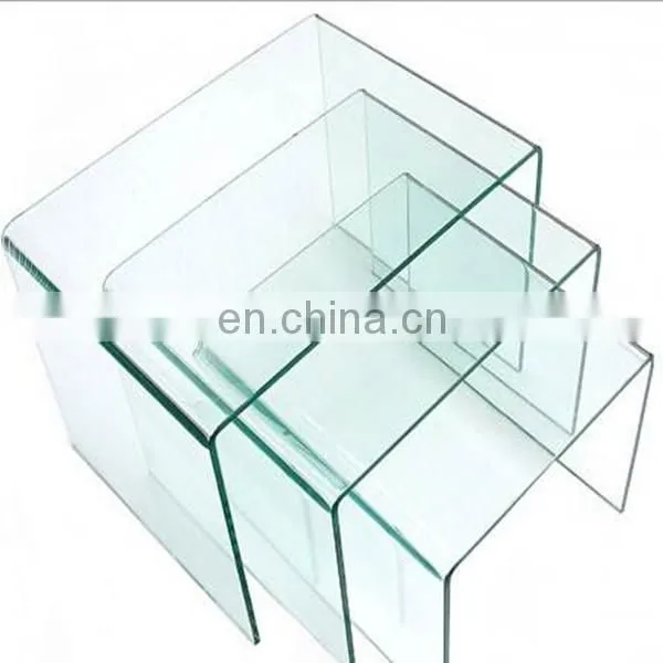 Customized Hot Bend 3-19mm Tempered Curved Glass