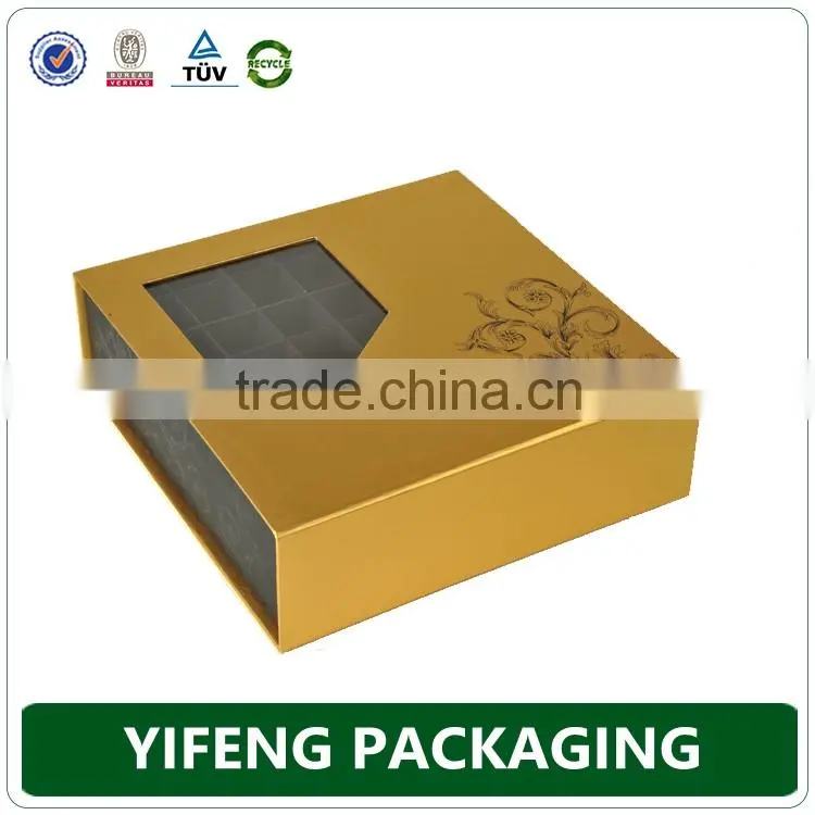 Best Selling Wholesale Custom Design Paper Packaging gift Box with pvc window