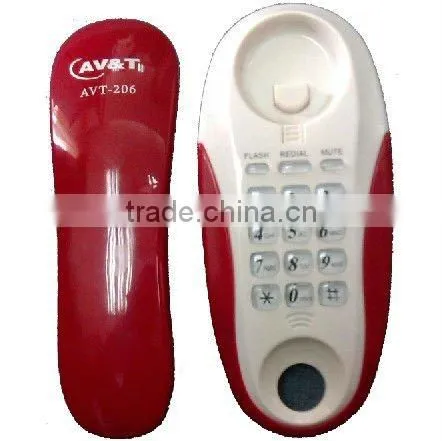 simple trim line telephone with rj11 telephone line