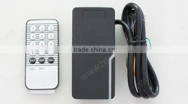 125khz skimming card reader rfid single door controller card reader device with remote control