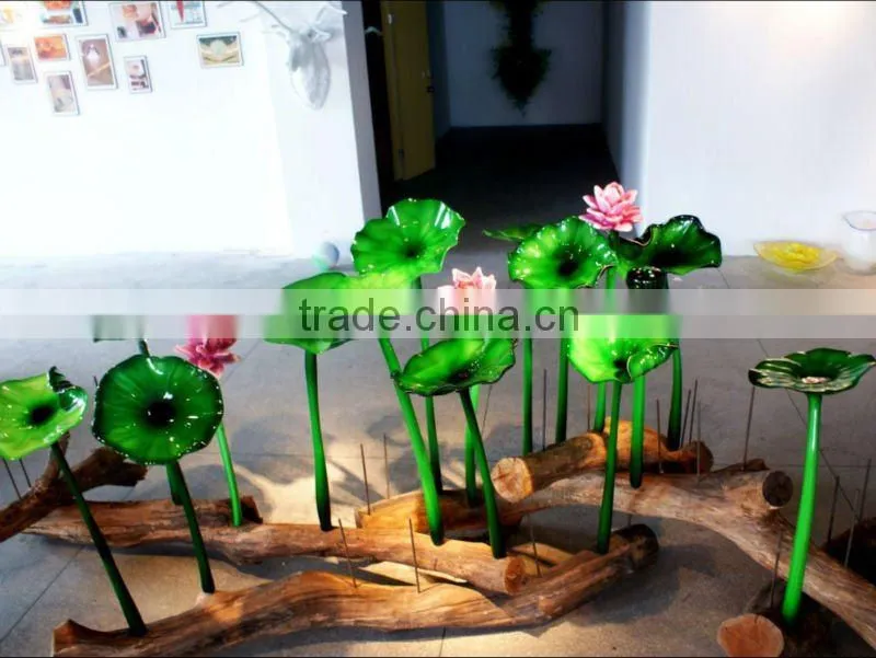 Handmade Murano Glass Water Lily for Garden