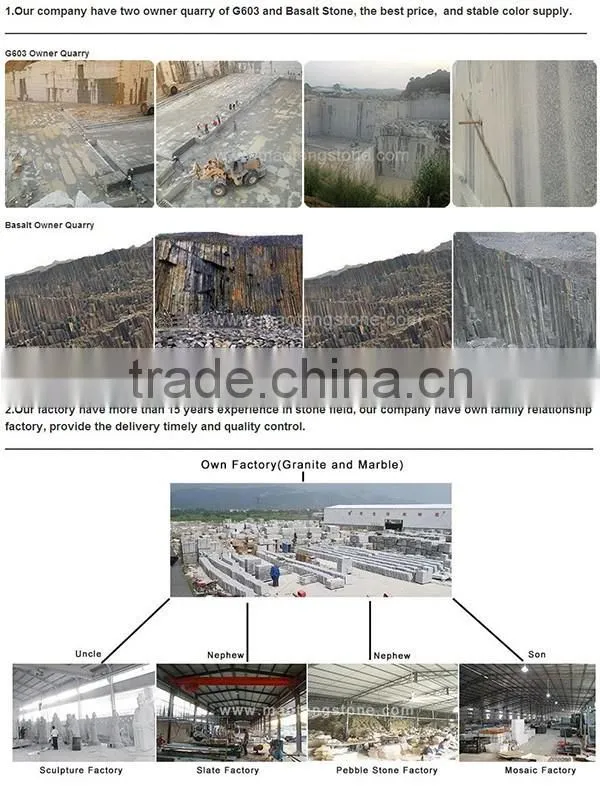 Natural Stone Granite Irregular Shape Flooring Design Stacked Ledge Stone