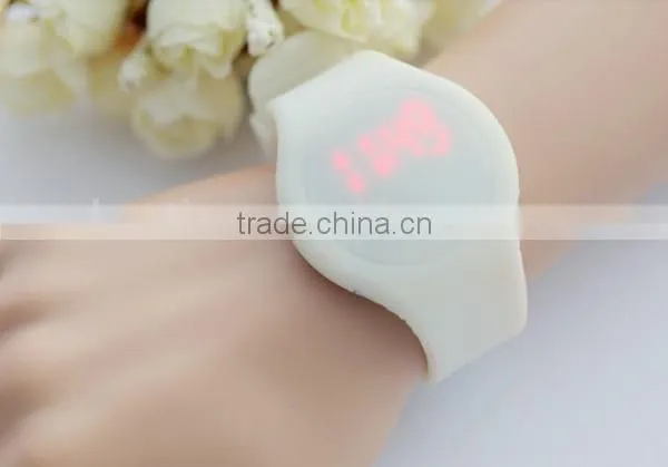 hot sale customize led touch screen silicon digital watch