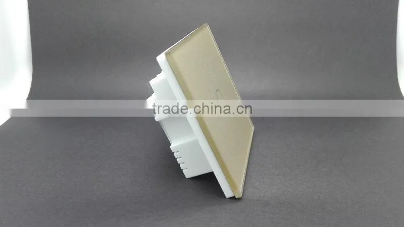 2 Gang glass panel touch light switch 110-250v AC EU/UK
