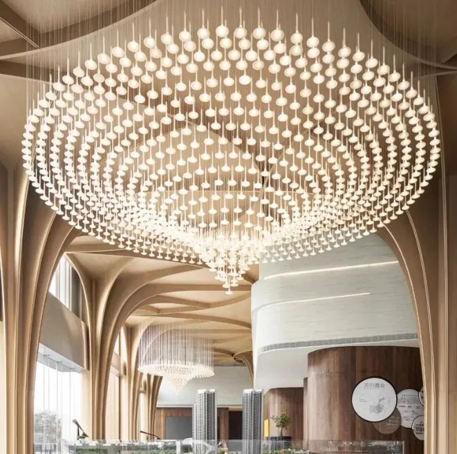 large hotel chandelier
