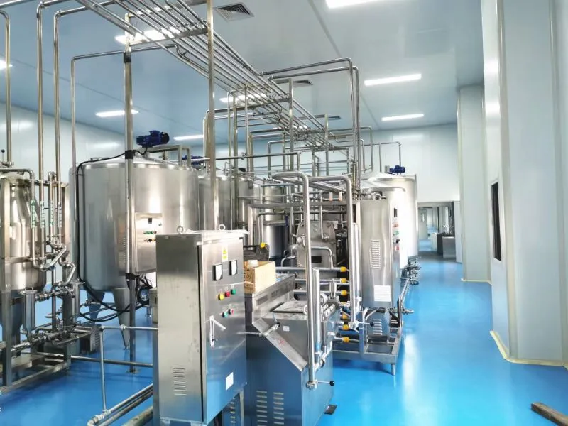 Automatic Dairy Processing Equipment Machine Pasteurized Milk UHT Milk Yogurt Cheese Butter Cream Ghee Production Line Plant