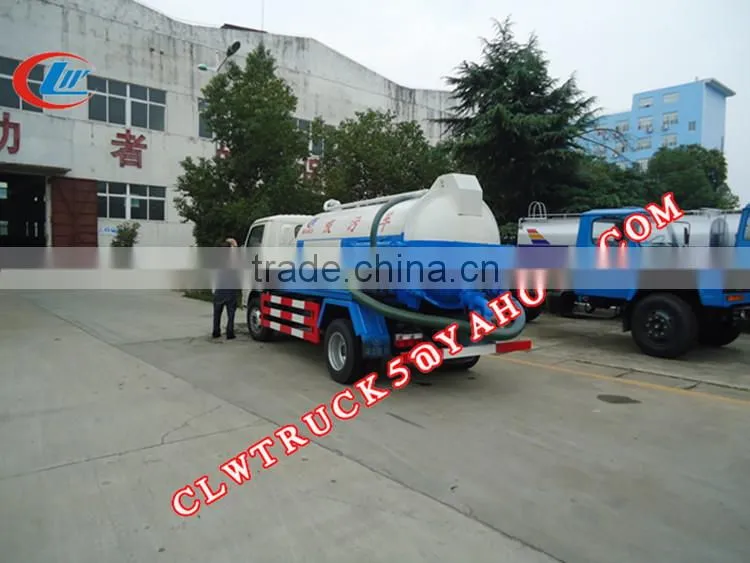 factory price Dongfeng used sewage trucks sale, 4m3 sewage trucks for sale