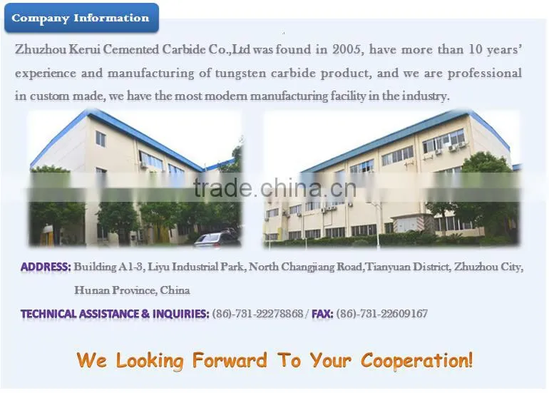 carbide wear plate for increase service life of Fever copper ring