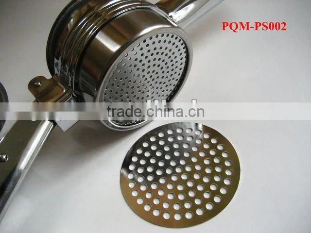 Manual metal kitchen potato masher 002