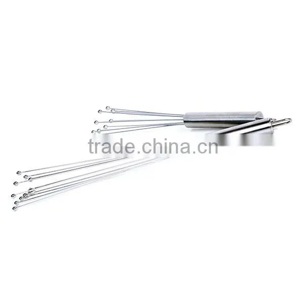 Hot Amazon supply 12inch slanted rods Stainless steel wire ball egg whisk better beater egg whisk