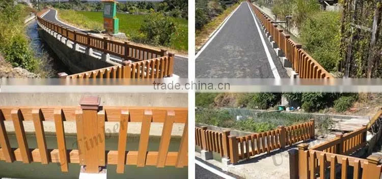 Great in styles wood plastic composite WPC outdoor railing