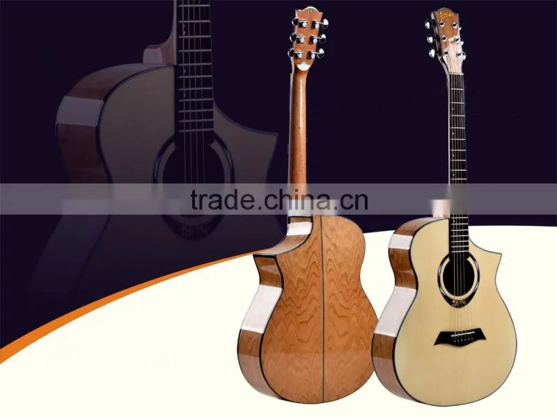 Promotional Cheap Price 40" Mahogany wood acoustic guitar