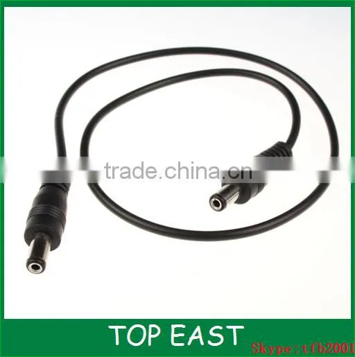 DC5.5 * 2.1 yellow plastic fork male DC power cable to extend the 2464 single-head wire