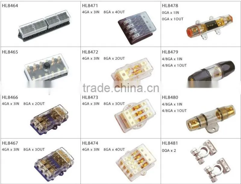 High current Fuse base 600V 15A FUSE holders