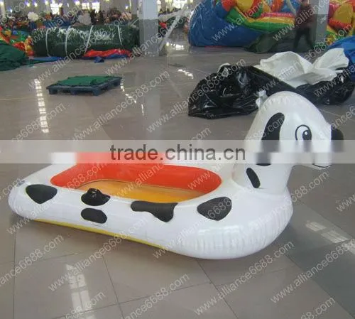 hot sale water boat for kids inflatable cartoon yellow duck