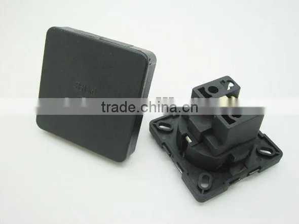 Electrical mini flat 2 pin power switch socket outlet plug