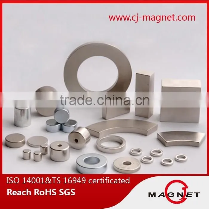 Segment shape n35h-n50h sintered neodymium magnet for air conditioning compressor professional manufacturer
