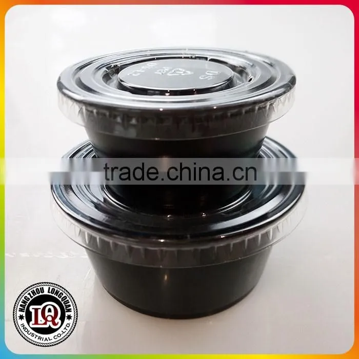 Clear And Black Plastic PP Portion Cup Jelly Cup