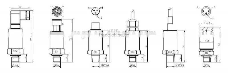 Micro water pressure sensor