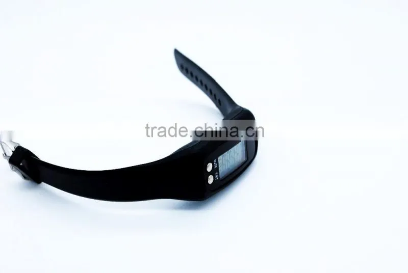 healthy silicone smart wrist Sillicone watch with pedometer