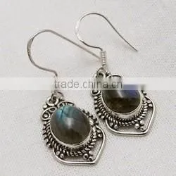 Fantastic Black Onyx 925 Sterling Silver Oval Shape Earring, Unique Silver Jewelry, Silver Jewelry