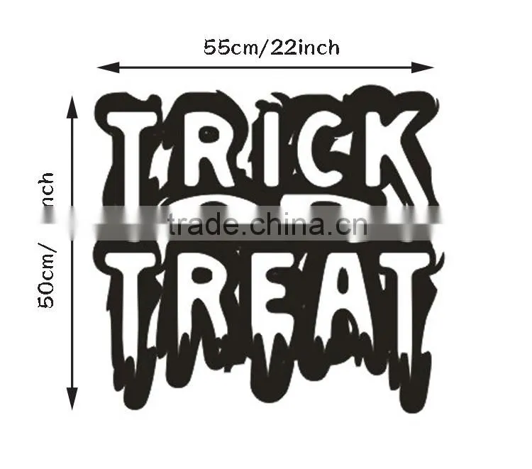 ALFOREVER Halloween Decal-Trick or Treat Decal-Wall Decal,car Decal,Laptop Decal-Halloween Decor