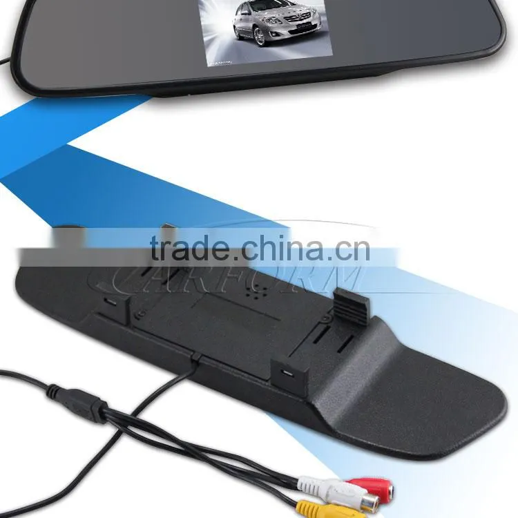 car rear view mirror 3.5 inch 12v dc lcd monitor