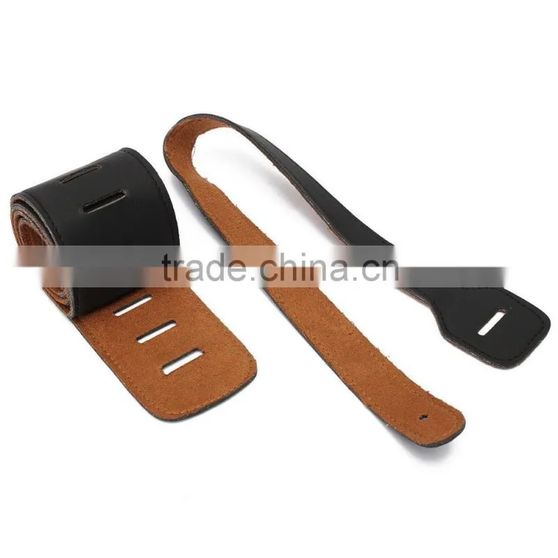 Adjustable soft faux leather thick guitar bass strap