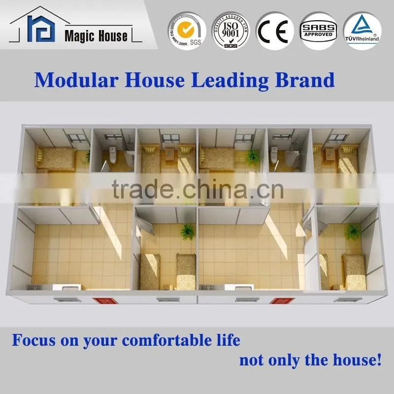 Customized hot galvanized steel frame sandwich panel cheap portable temporary housing