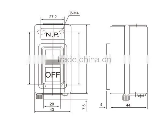 CNTD Best Selling Products Metal Plastic Power Pushbotton Switch CBSN-310