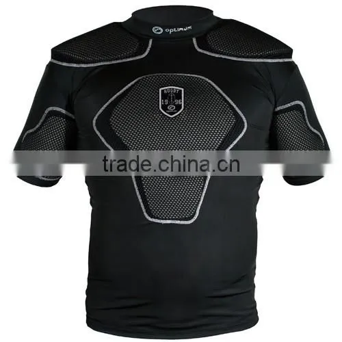 Rugby protection padded top short American Football pro combat compression gear padded protection wear