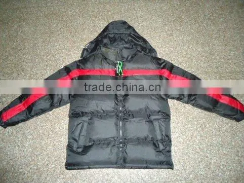 2013 News mens padding winter jackets with pvc coating