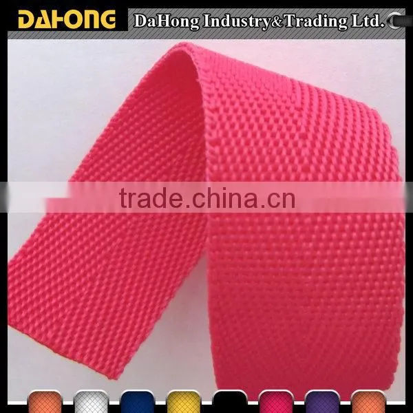 Oeko-tex-4 hot selling 22mm colorful cheap pp belt webbing tape