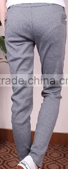 Ladies casual pants Fashion women spring and autumn thin stitching foot Leggings pencil trousers casual pants women