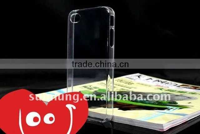 For iPhone 4s Clear sublimation cover case. Transparent color
