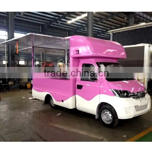 cheap sale green mobile fast food truck made in 2015, China